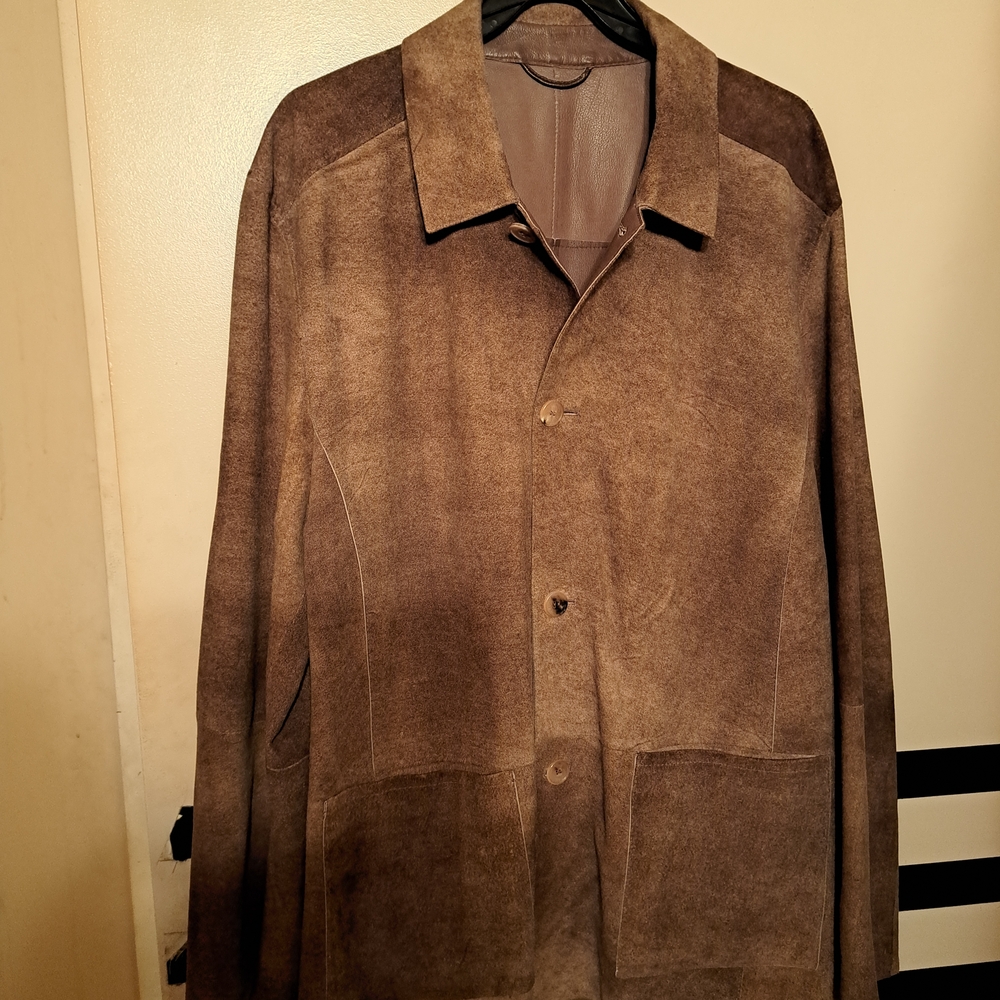 Men's Brown Suede Jacket